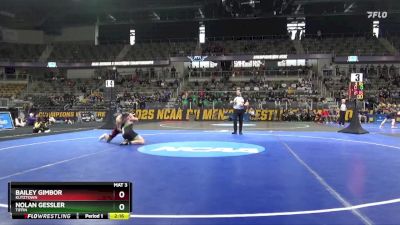 165 lbs 7th Place Match - Nolan Gessler, Tiffin vs Bailey Gimbor, Kutztown