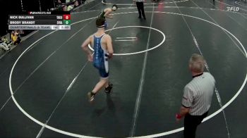 190 lbs Quarterfinals (8 Team) - Nick Sullivan, Tri County vs Brody Brandt, Syracuse