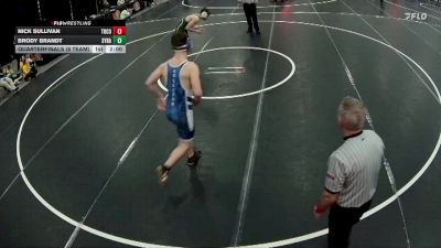 190 lbs Quarterfinals (8 Team) - Nick Sullivan, Tri County vs Brody Brandt, Syracuse