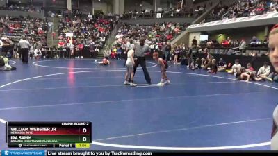 60 lbs Champ. Round 2 - Ira Samm, Greater Heights Wrestling-AAA vs William Webster Jr, Nebraska Boyz