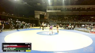 100 lbs Quarterfinal - Giselle Solano, Franklin (Elk Grove) vs Karissa McDaniel, Armijo