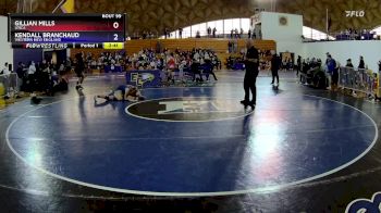 138 lbs Cons. Round 3 - Kendall Branchaud, Western New England vs Gillian Mills, Utica