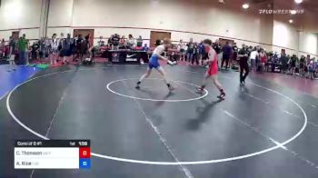 60 lbs Consi Of 8 #1 - Carson Thomsen, SWIFT Wrestling Club vs Ayson Rice, Legends Of Gold