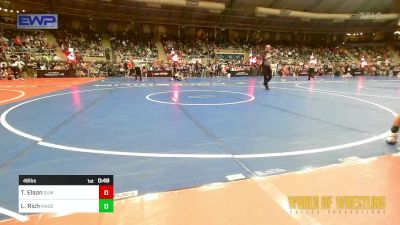 46 lbs Round Of 16 - Theseus Elson, Summit Wrestling Academy vs Lincoln Rich, Massa's Maniacs