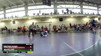 87 lbs Cons. Round 3 - Brycen Cary, Garrett Wrestling Club vs Brayden Saleem, Central Indiana Academy Of Wrestling