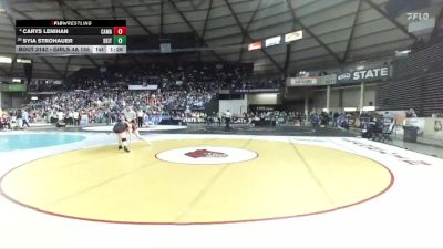 Girls 4A 155 lbs Champ. Round 1 - Syia Strohauer, South Kitsap (Girls) vs Carys Lenihan, Camas (Girls)