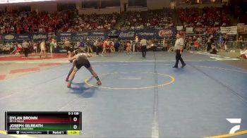 D 3 138 lbs Semifinal - Joseph Gilreath, Evangel Christian vs Dylan Brown, De La Salle