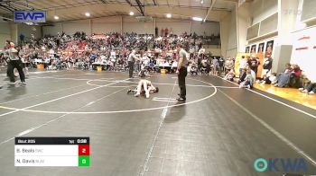 58 lbs Round Of 16 - Brett Beals, Salina Wrestling Club vs Nelijah Davis, Black Fox Wrestling Club