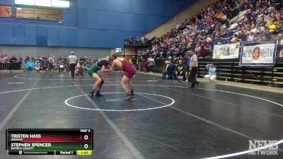 2 - 150 lbs Quarterfinal - Tristen Hass, Graham vs Stephen Spencer, Patrick County