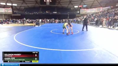 78 lbs Cons. Round 2 - Solomon Massey, Washington vs Kasen Moe, Vashon Island Junior Wrestling