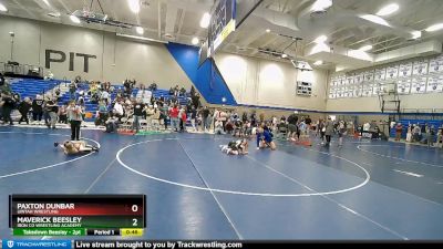 42-45 lbs Round 1 - Paxton Dunbar, Uintah Wrestling vs Maverick Beesley, Iron Co Wrestling Academy