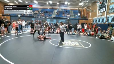73-78 lbs Round 1 - Daniel De Laney, Peak Wrestling vs Dj Miller, Charger WC