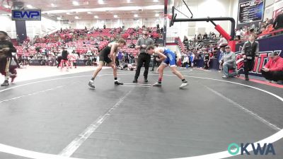 92 lbs Consi Of 8 #2 - Maddox Fogle, Wolfpak Wrestling vs Braxton Baker, Ponca City Wildcat Wrestling