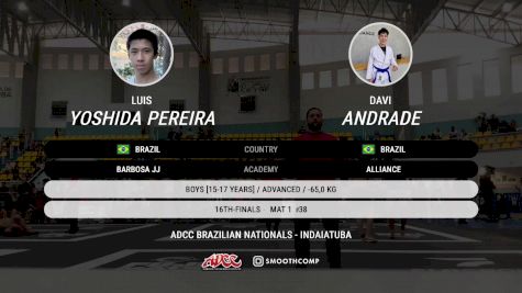 Davi Andrade vs Luis Yoshida Pereira 2025 ADCC Brazilian Nationals