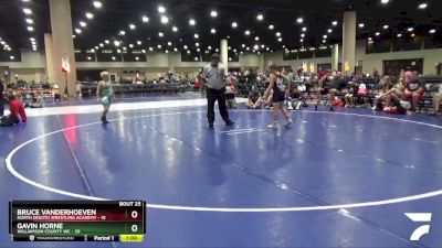 110 lbs Round 7 (8 Team) - Bruce Vanderhoeven, North Desoto Wrestling Academy vs Gavin Horne, Williamson County WC