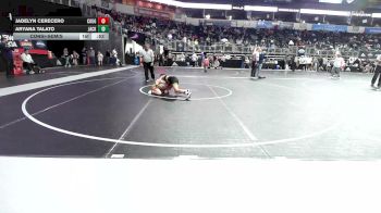 85 lbs Consolation - Jadelyn Cerecero, Cougar WC vs Aryana Talato, Jackson County