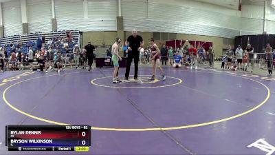 82 lbs Quarterfinal - Rylan Dennis, MI vs Bryson Wilkinson, IL