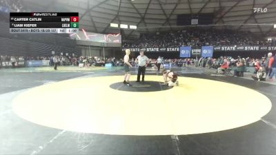 Boys 1B/2B 157 Cons. Round 2 - Carter Catlin, Napavine vs Liam Kiefer, Liberty Bell