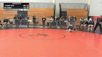 114 lbs Round Of 16 - Cydney Rice, North Andover vs Ava Sirios, Greater Lawrence