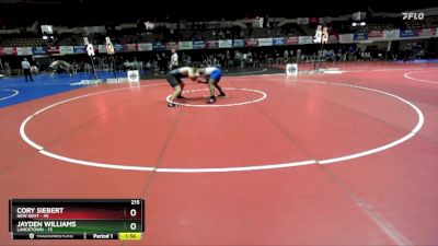 215 lbs Semis & Wb (16 Team) - Cory Siebert, New Kent vs Jayden Williams, Landstown