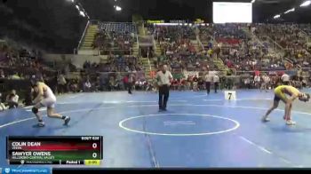 120 lbs Quarterfinal - Sawyer Owens, Hillsboro-Central Valley vs Colin Dean, Velva