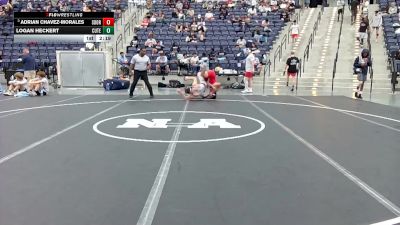 184 lbs Champ. Round 2 - Adrian Chavez-Morales, Southern Oregon vs Logan Heckert, Cumberland (Tenn.)