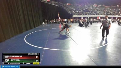 160 lbs Cons. Round 2 - Harley Heinrichs, Iowa vs Cale Hoffmann, Iowa