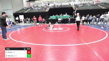 73 lbs Consi Of 4 - Kian Green, Jefferson Wrestling Club vs Will Mosley, Sequoyah Youth Wrestling Club