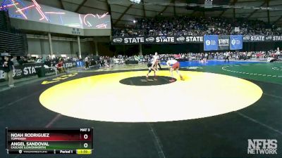 1A 120 lbs Champ. Round 1 - Angel Sandoval, Cascade (Leavenworth) vs Noah Rodriguez, Toppenish