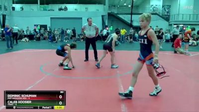 80 lbs Round 5 (6 Team) - Caleb Hoosier, TNWC vs Dominic Schuman, Mat Assassins Red