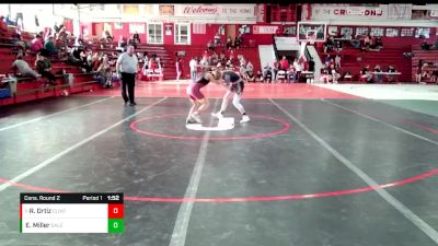 100 lbs Cons. Round 2 - Rihanna Ortiz, Clinton vs Emylee Miller, Galesburg (H.S.)