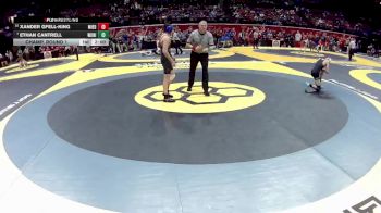D3-120 lbs Champ. Round 1 - Ethan Cantrell, West Union vs Xander Gfell-King, Mil. Edison