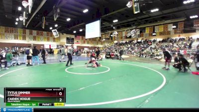 145 lbs Cons. Round 3 - Caiden Hogue, Palm Desert vs Tytus Dimmer, Clovis West