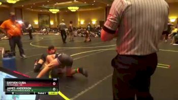135 lbs Round 2 (4 Team) - Dayven Cuba, MO Outlaws vs James Anderson, The Untouchables Black