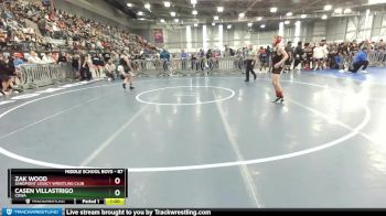 87 lbs Champ. Round 2 - Zak Wood, Sandpoint Legacy Wrestling Club vs Casen Villastrigo, COWA