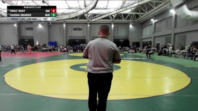 126 lbs Consi Of 16 #2 - Emily Bray, Brookfield/Shepaug vs Karina Mendez, Maloney