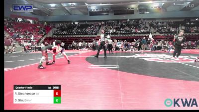 83 lbs Quarterfinal - Reed Stephenson, Bristow Wrestling vs Dewyatte Stout, Heat