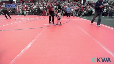40 lbs Quarterfinal - Declan Leach, Kansas Young Guns vs Seiler Falcon, Division Bell Wrestling