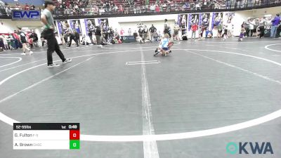 52-55 lbs Rr Rnd 5 - Gavin Fulton, F-5 GRAPPLING vs Aj Brown, Choctaw Ironman Youth Wrestling