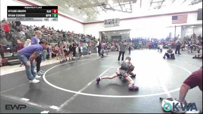 70 lbs Consolation - Kyler Heath, Blackwell Wrestling Club vs Ryan Coose, Mannford Pirate Youth Wrestling