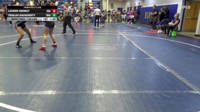 130 lbs Round Of 32 - Lauren Knisely, Trinity vs Tehilah Daugherty, Franklin Regional