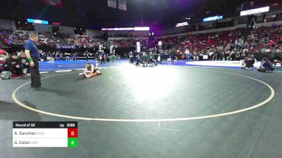 125 lbs Round Of 32 - Aliza Sanchez, Merced vs Gianna Colon, Castro Valley