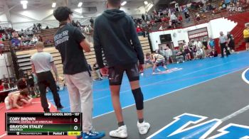 157 lbs Champ. Round 2 - Graydon Staley, Westfield vs Cory Brown, Monroe Central Club Wrestling