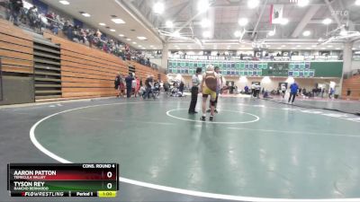 150 lbs Cons. Round 4 - Aaron Patton, Temecula Valley vs Tyson Rey, Rancho Bernardo