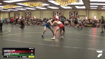 130 lbs Quarterfinals (8 Team) - Jayden Cline, Death Squad vs Conner Costello, Armory WA