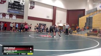 145-157 lbs Round 4 - Braeden Miller, Perry Meridian WC vs Piper Donald, Shelby County Elite