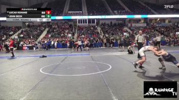 95 lbs Cons. Round 3 - Lucas Kohake, Manhattan vs John Beck, WWC