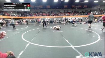 61 lbs Semifinal - Gunnar Brown, Duncan Demon Wrestling vs Isaiah Brown, Elgin Wrestling