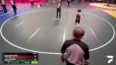 80 lbs Semis (4 Team) - Levi Baynes, Waconia vs Clayton Wick, Centennial