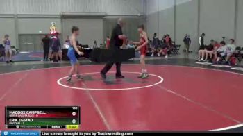 100 lbs Round 1 (8 Team) - Maddox Campbell, North Dakota Blue vs Erik Egstad, Missouri